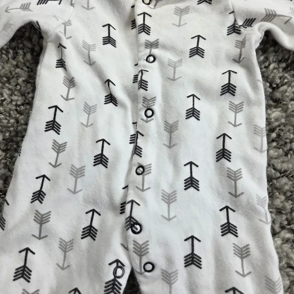 3 Pair Of Baby Footie Baby Pajamas Newborn Carters Baby Starters Brand